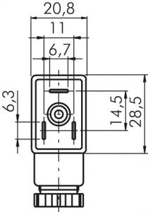 Normstecker für Magnetspulen Magnetventile